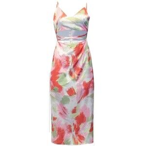 Adjustable Summer Midi Bodycon Open Mid-drift Casual Party Dress Sexy Medium New